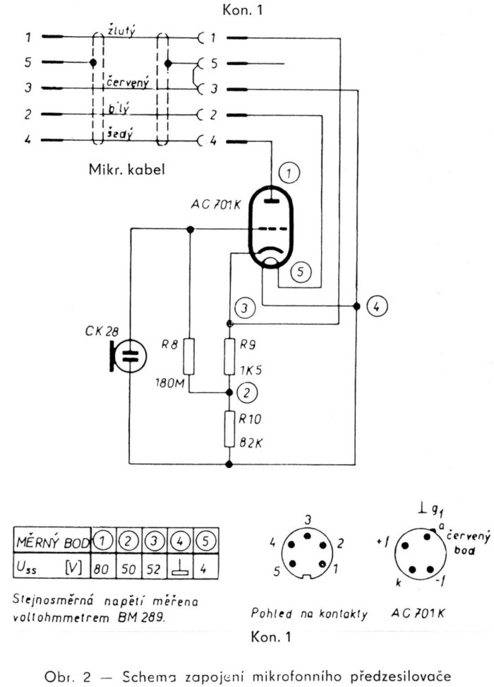 Schema zapojen� p�edzesilova�e
