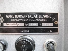 Napaje� NEUMANN N61V - detail typov�ho �t�tku