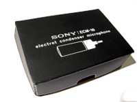 Mikrofon SONY EMC-16 - p�vodn� ko�enkov� krabi�ka