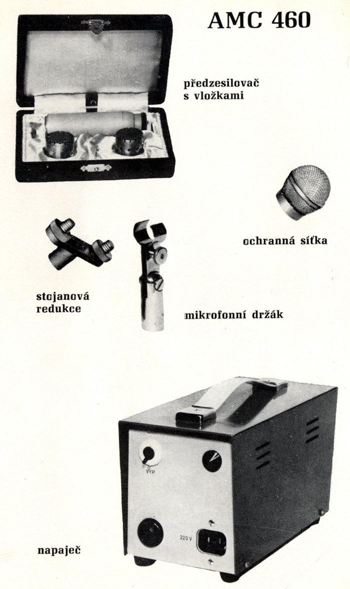 Mikrofon TESLA AMC 460 - kompletn� sestava