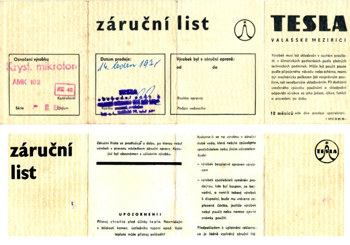 Mikrofon TESLA AMK 102