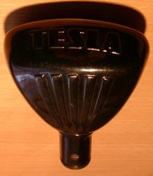 Mikrofon TESLA 516002. Pohled zezadu shora